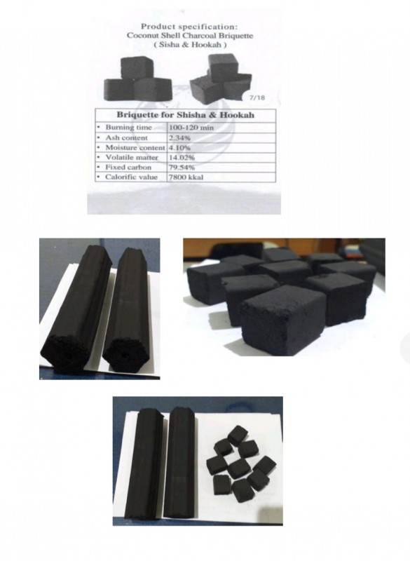 Coconut Briquette Charcoal from Indonesia